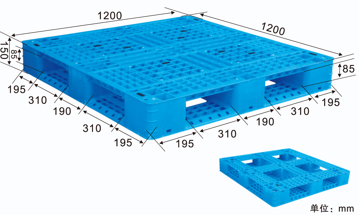 1212網格田字塑料托盤